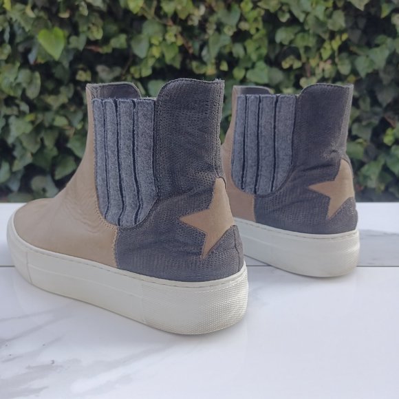 Lorena Antoniazzi Chelsea Style Sneakers Size 36 Tan/Black/Gray MSRP $687 - Picture 5 of 10